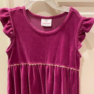 Hanna andersson girls Velour Dress